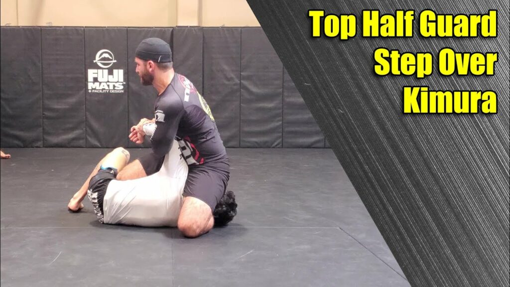 Top Half Guard Step Over Kimura