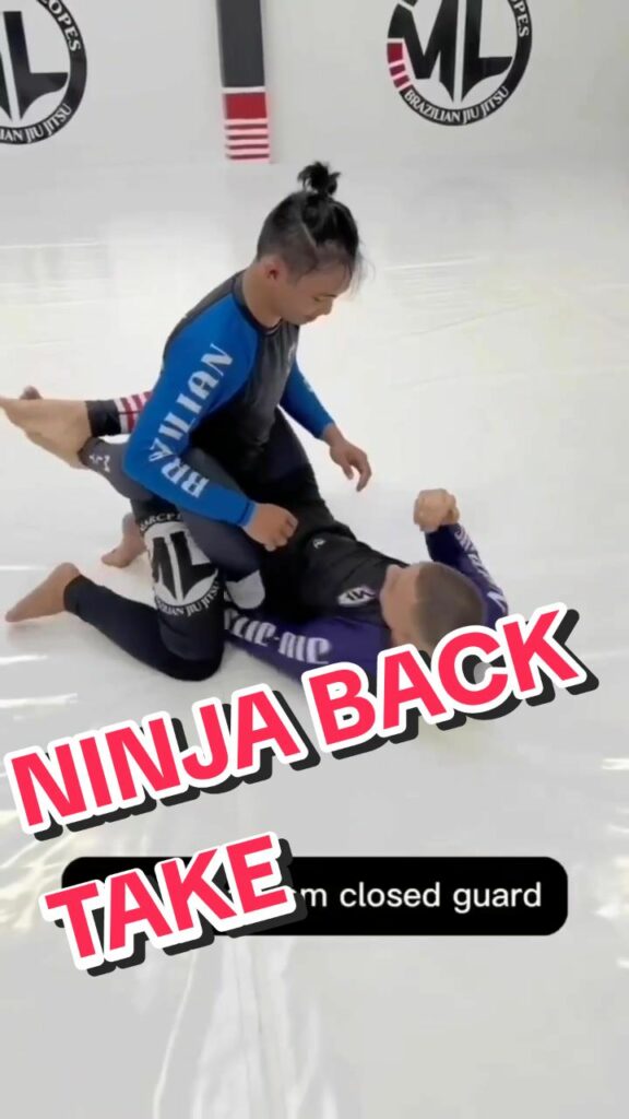 Transição ninja para as costas de Eaiii, será que dá ? - Ninja Back Take, b
