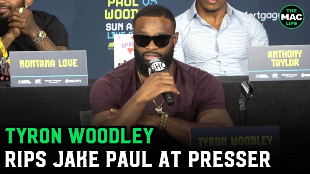 Tyron Woodley to Jake Paul: “Your cheerleaders have lied, you’re getting knocked the f*** out”