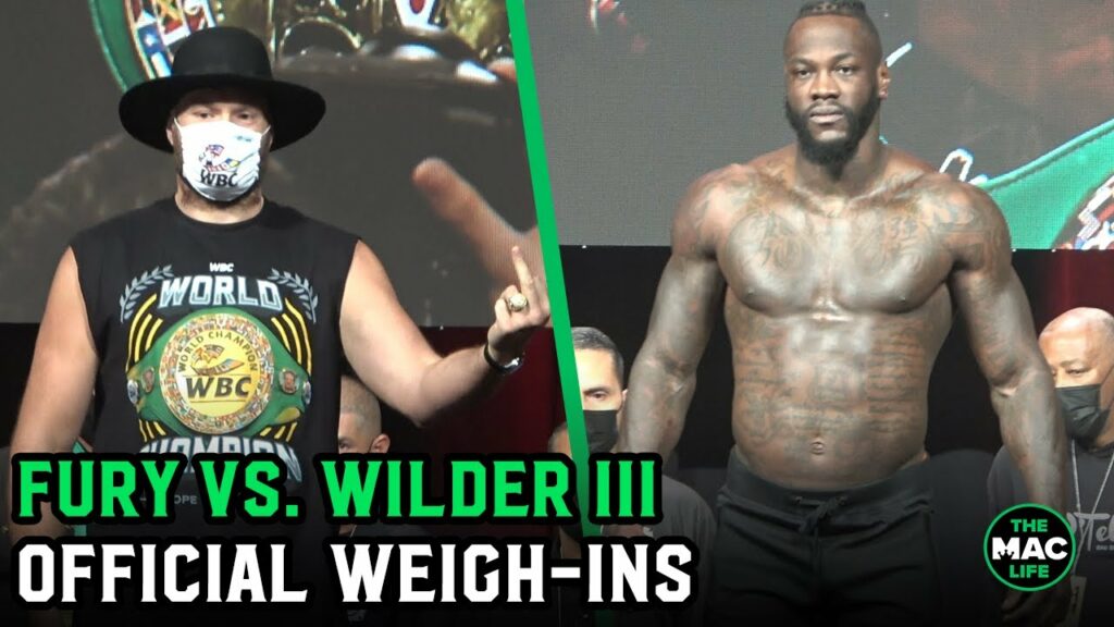Tyson Fury and Deontay Wilder both weigh career heaviest at Official Weigh-Ins