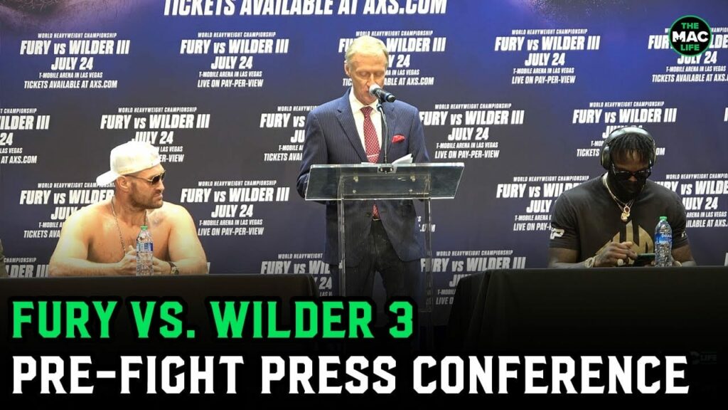 Tyson Fury says he plans to run over Deontay Wilder “like an 18-wheeler” | Fury vs Wilder 3 Presser