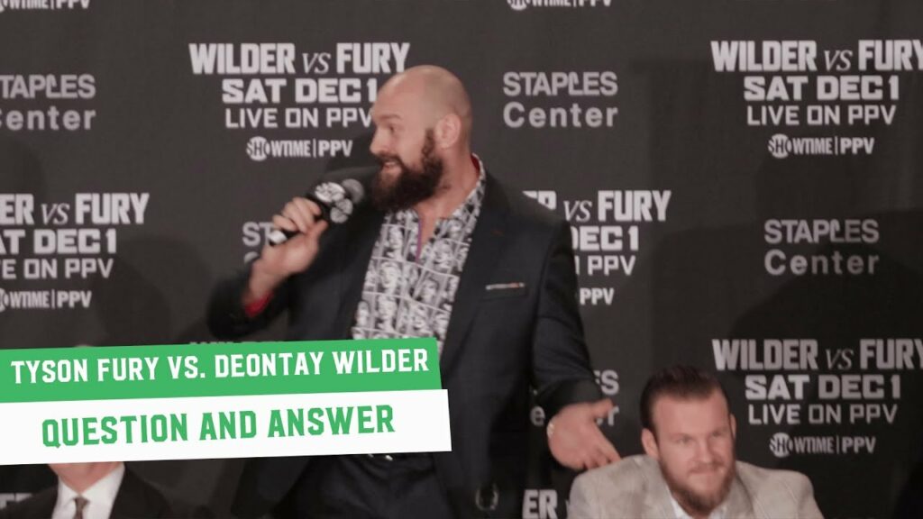 Tyson Fury sings Beyonce and tells Wilder ‘Don’t Knock Cocaine til You Try It’ | Full Q&A