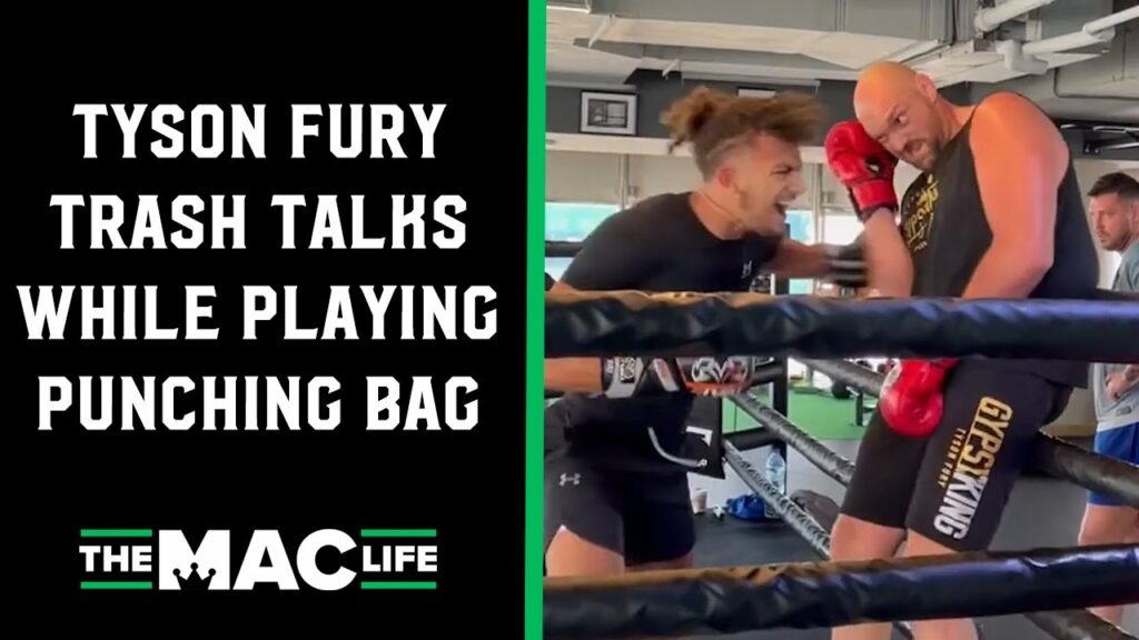 Tyson Fury trash talks young boxer during body shots: "You should do a million rounds sucka!"