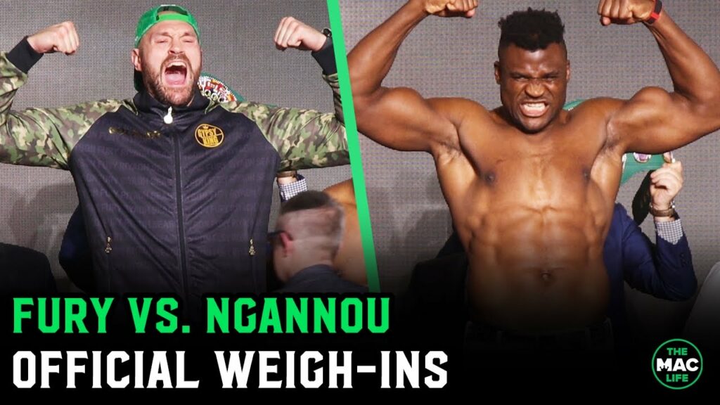 Tyson Fury vs. Francis Ngannou Official Weigh-Ins