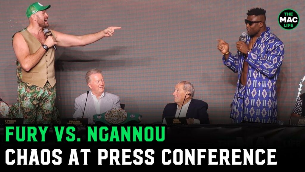 Tyson Fury vs. Francis Ngannou Press Conference: "I KNOW you can't punch!"