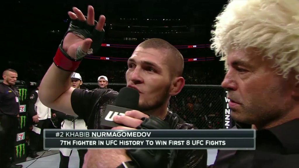 UFC 205: Khabib Nurmagomedov Octagon interview