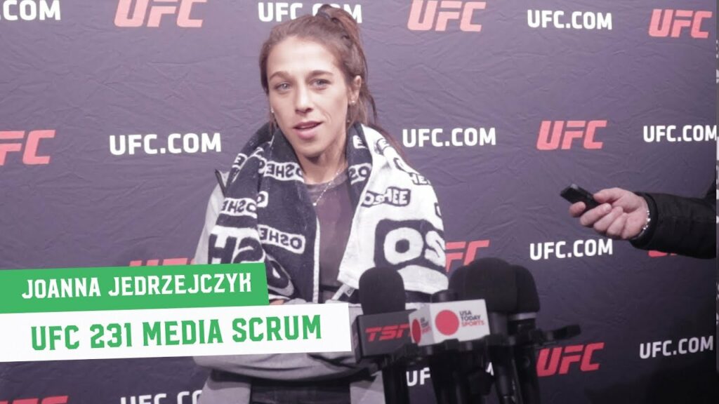 UFC 231: Joanna Jedrzejczyk Open Workout Media Scrum