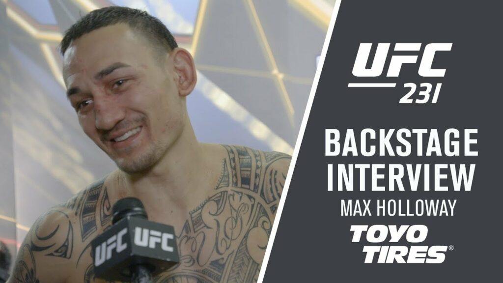 UFC 231: Max Holloway - "I had to Keep Punching Him in the Face"