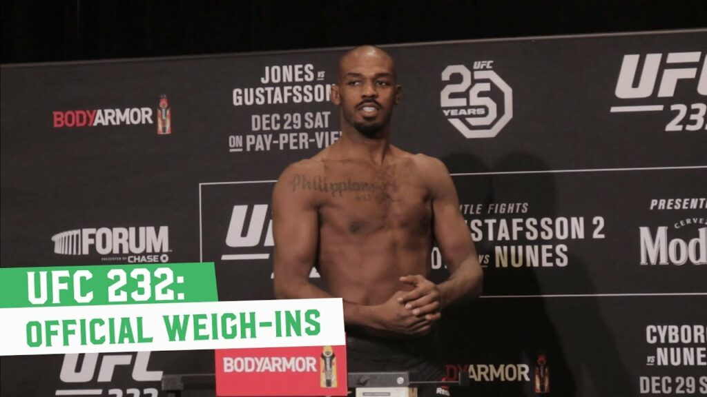 UFC 232 Official Weigh-Ins: Main Card
