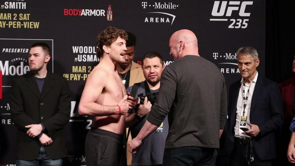 UFC 234 Ceremonial Weigh-Ins: Ben Askren chats away to Dana White