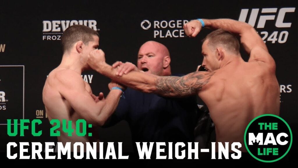UFC 240 Ceremonial Weigh-Ins: Main Card