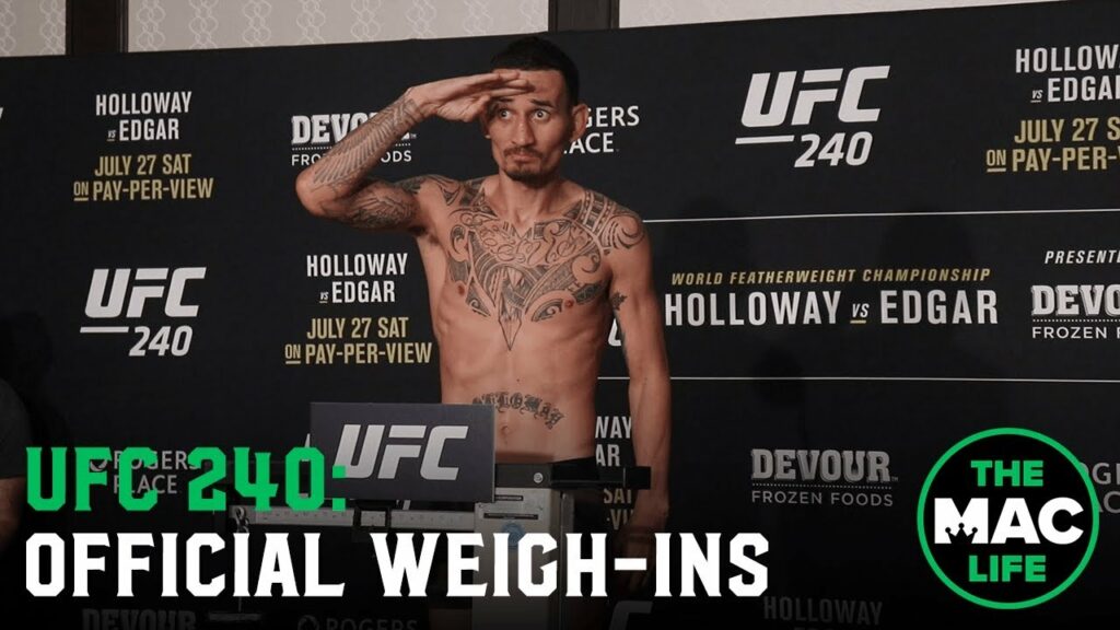 UFC 240 Official Weigh-Ins: Main Card
