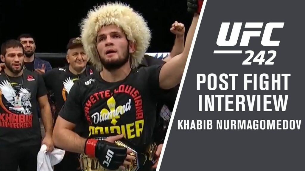 UFC 242: Khabib Nurmagomedov - "Next for Me is Coca-Cola with Steak"