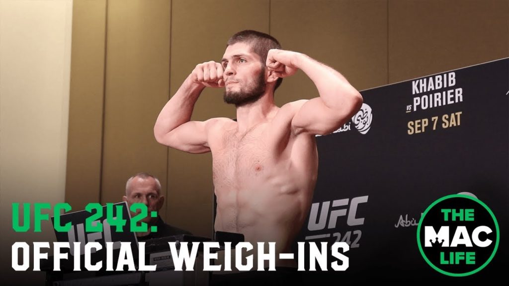 UFC 242 Official Weigh-Ins: Main Card