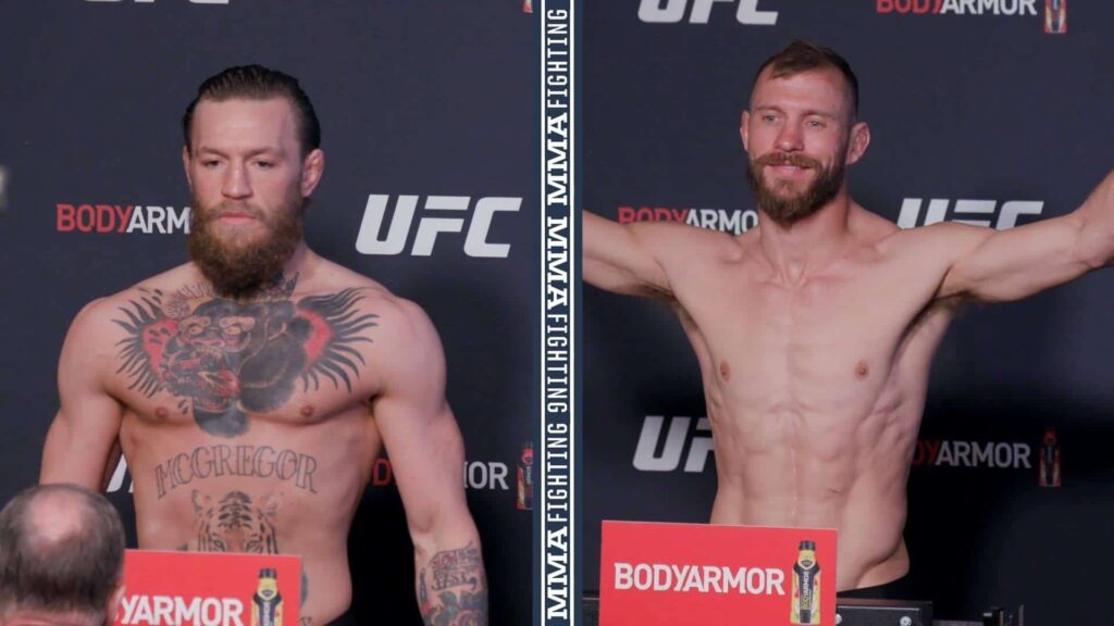 UFC 246 main event weigh-in