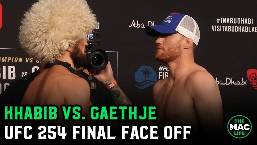 UFC 254 Khabib Nurmagomedov vs. Justin Gaethje Final Face Off