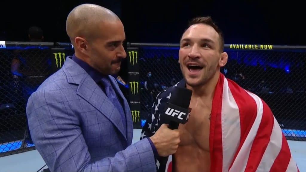 UFC 257: Michael Chandler Octagon Interview