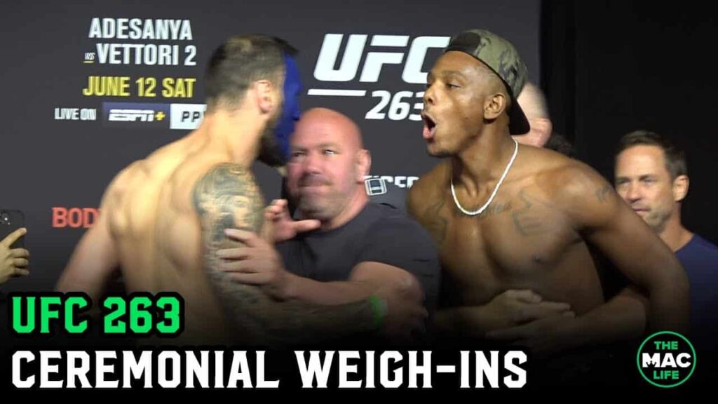 UFC 263 Ceremonial Weigh-Ins and Final Face Offs