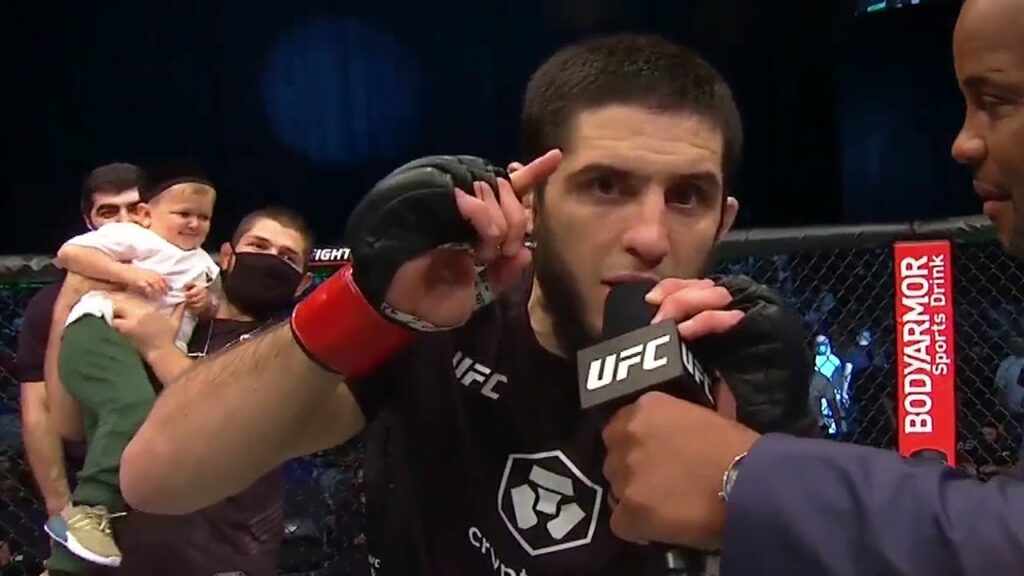 UFC 267: Islam Makhachev Octagon Interview