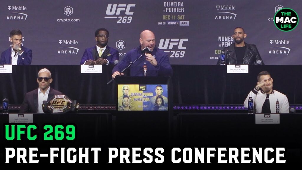 UFC 269: Poirier vs. Oliveira Pre-Fight Press Conference