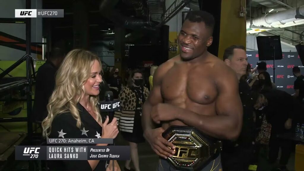 UFC 270 Quick Hits: Backstage With Francis Ngannou