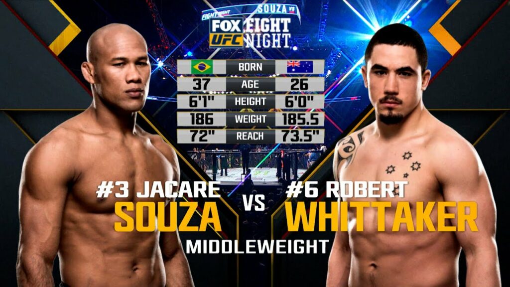 UFC 271 Free Fight: Robert Whittaker vs Jacare Souza