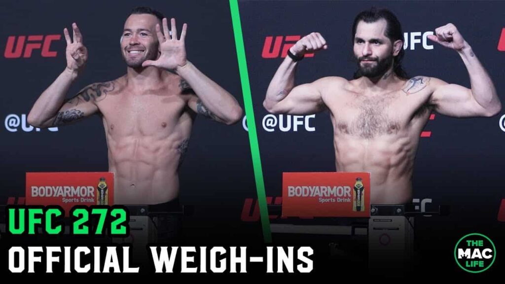 UFC 272: Colby Covington vs. Jorge Masvidal Official Weigh-Ins