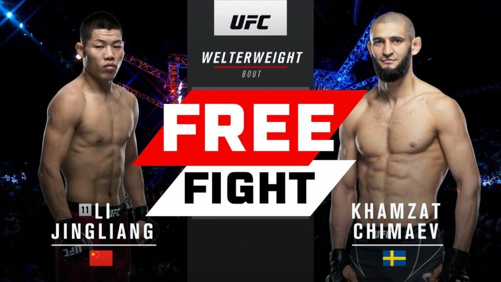 UFC 273 Free Fight: Khamzat Chimaev vs Li Jingliang