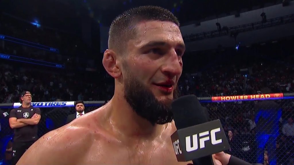 UFC 273: Khamzat Chimaev Octagon Interview