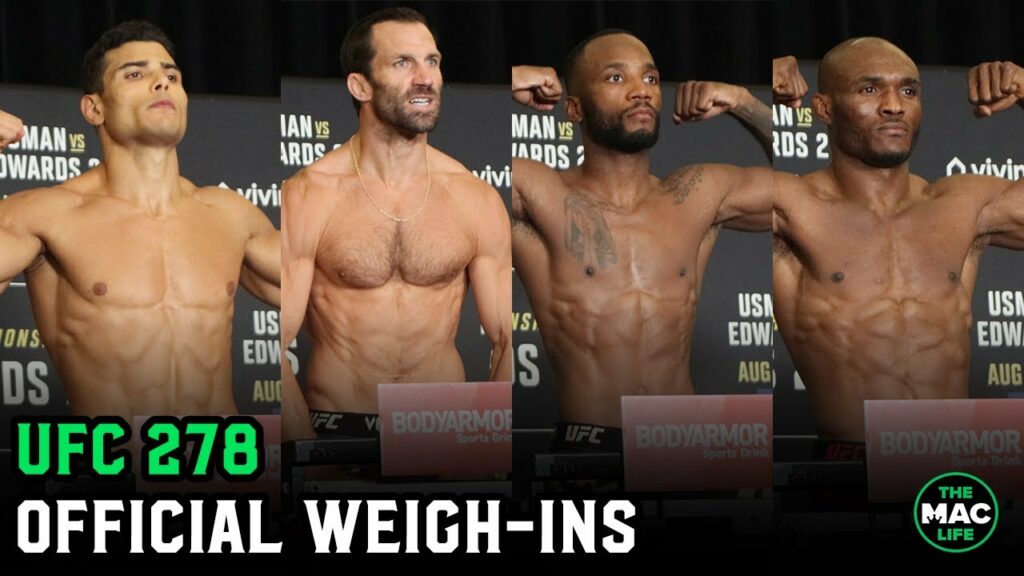 UFC 278 Official Weigh-Ins