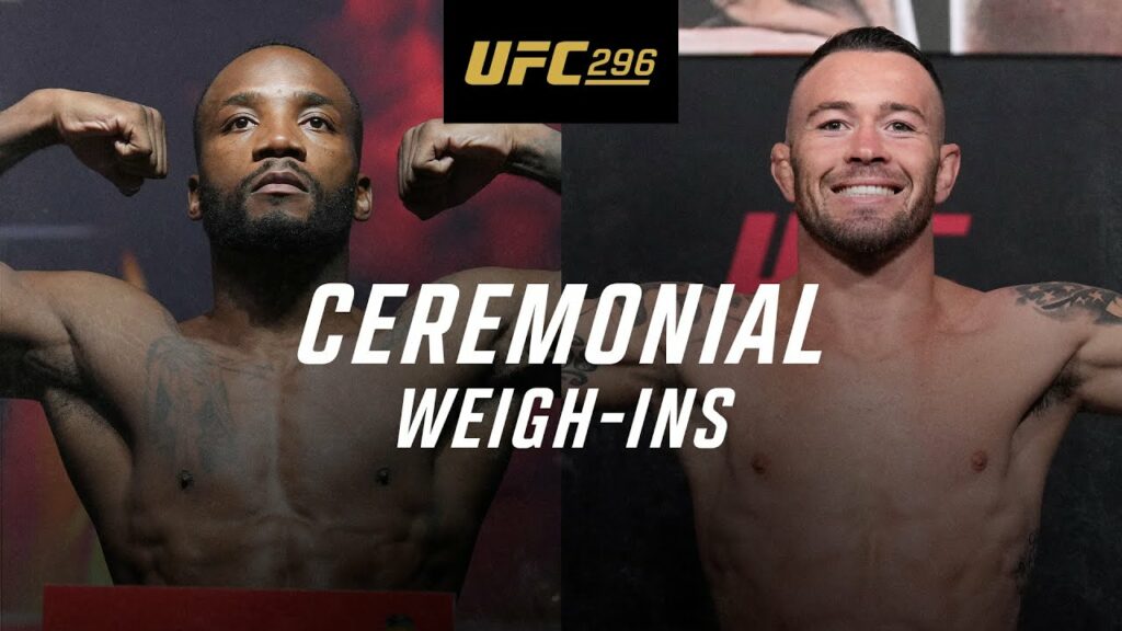 UFC 296: Ceremonial Weigh-In