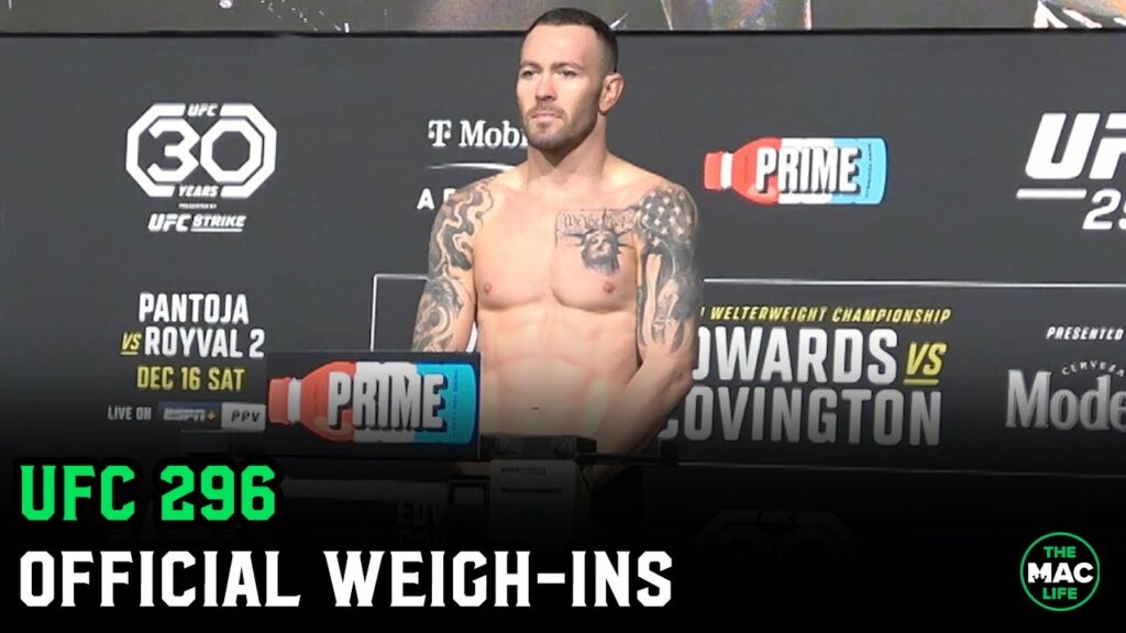 UFC 296: Official Weigh-Ins