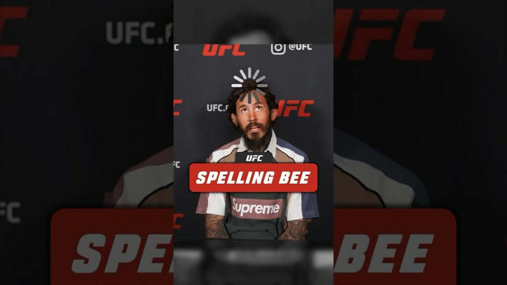 UFC 299 fighter spelling bee 😂