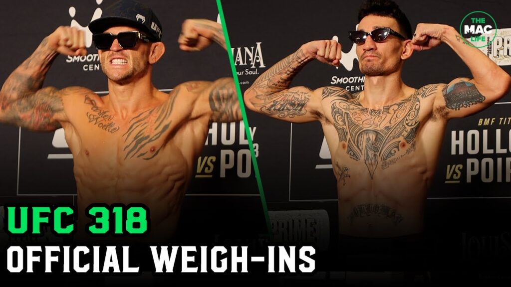 UFC 318 Official Weigh-Ins: Max Holloway vs. Dustin Poirier