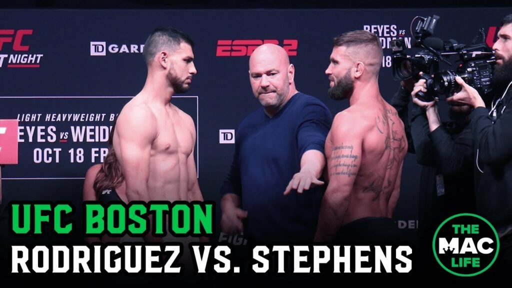 UFC Boston Ceremonial Weigh-ins: Yair Rodriguez vs. Jeremy Stephens