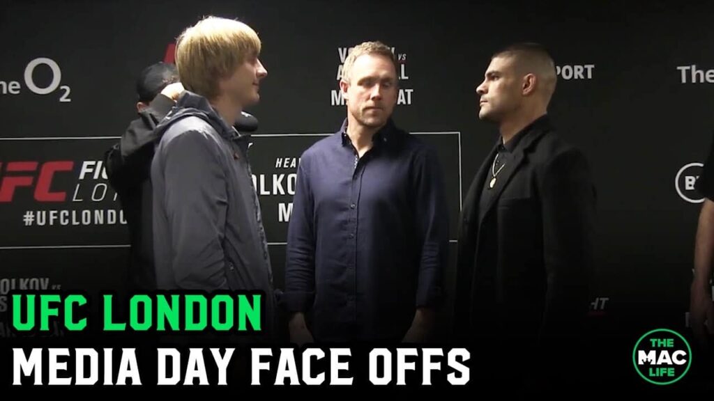 UFC London Media Day Face Offs