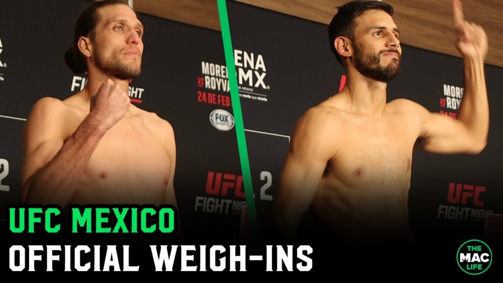 UFC Mexico: Official Weigh-Ins