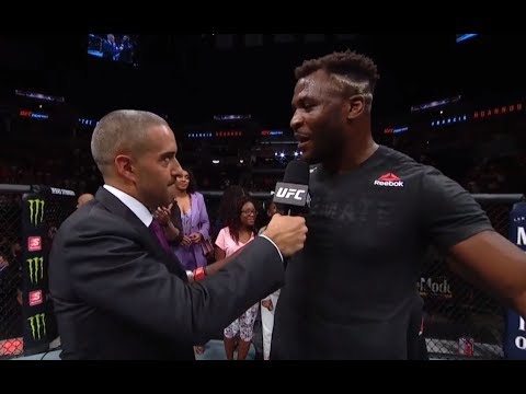 UFC Minneapolis: Francis Ngannou Octagon Interview