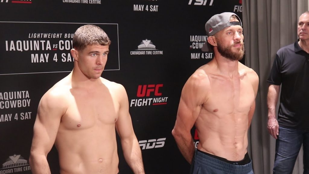 UFC Ottawa Official Weigh-Ins: Main Card Face Offs