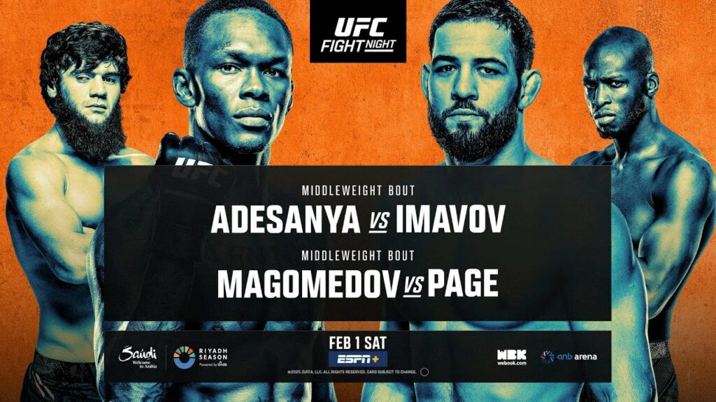 UFC Saudi Arabia: Adesanya vs Imavov - February 1st | Fight Promo