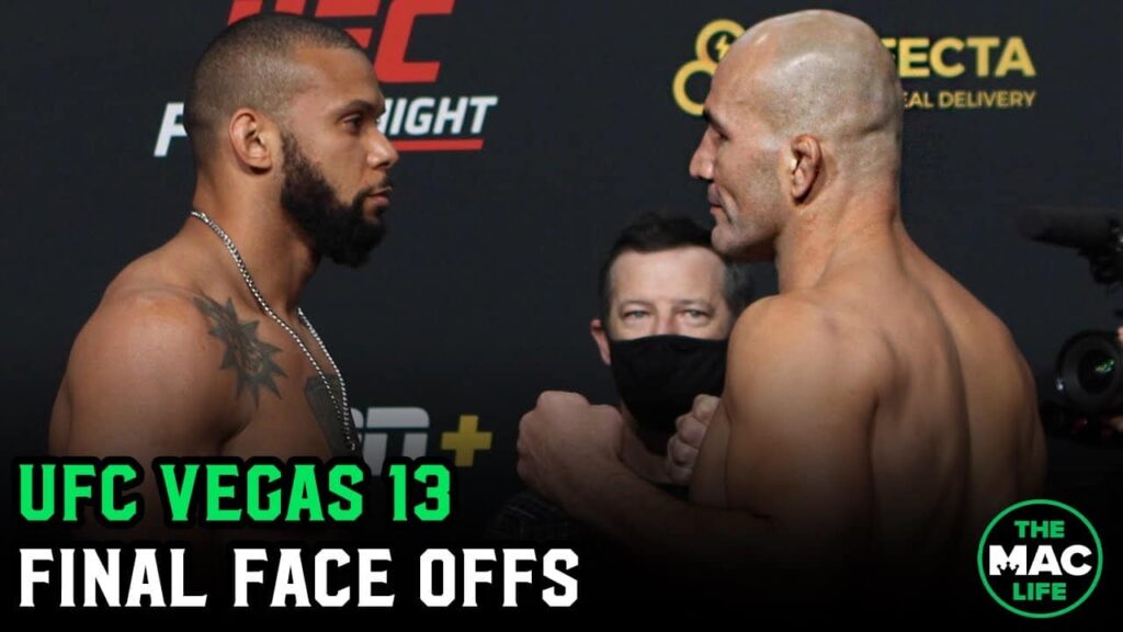 UFC Vegas 13: Thiago Santos vs. Glover Teixeira Final Face Offs