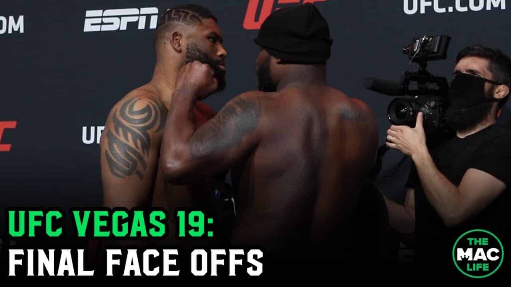 UFC Vegas 19: Curtis Blaydes vs. Derrick Lewis Final Face Off
