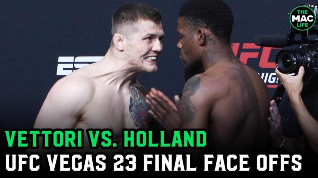 UFC Vegas 23: Marvin Vettori vs. Kevin Holland Final Face Offs
