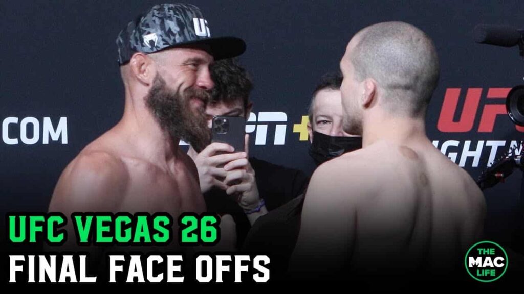 UFC Vegas 26: Final Face Offs