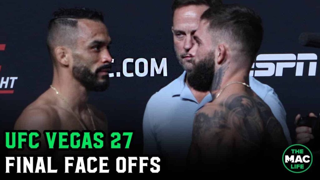 UFC Vegas 27: Cody Garbrandt vs. Rob Font Final Face Offs