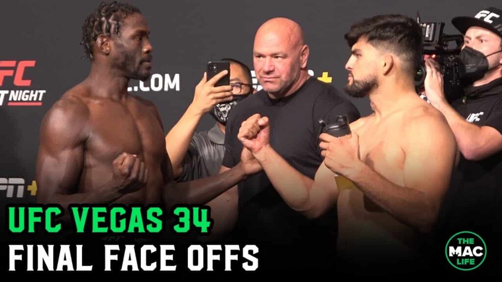 UFC Vegas 34: Jared Cannonier vs. Kelvin Gastelum Final Face Offs