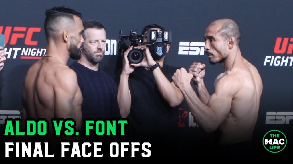 UFC Vegas 44: Jose Aldo vs. Rob Font Final Face Offs
