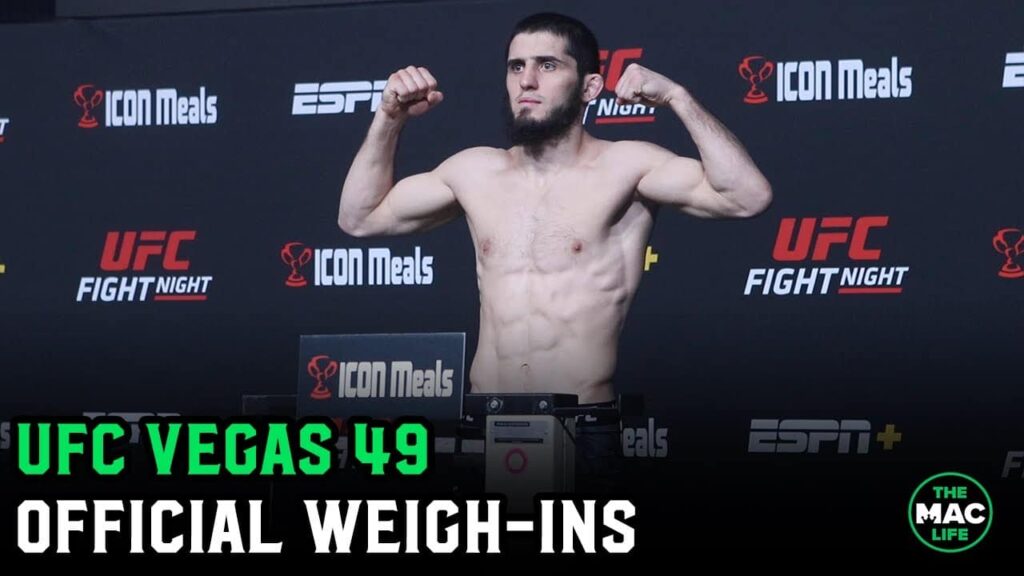 UFC Vegas 49: Islam Makhachev vs. Bobby Green Official Weigh-Ins