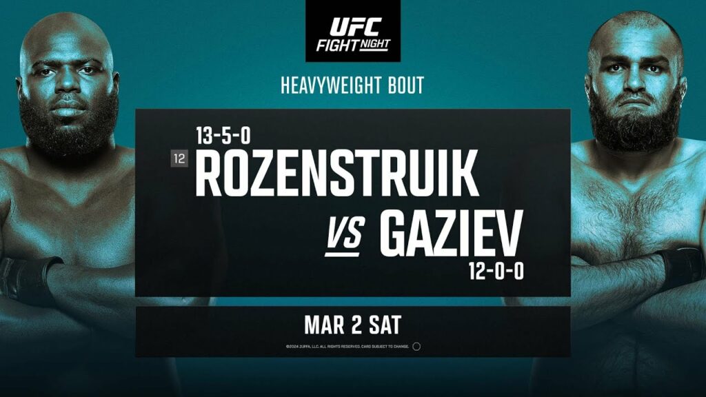 UFC Vegas 87: Rozenstruik vs Gaziev - March 2 | Fight Promo
