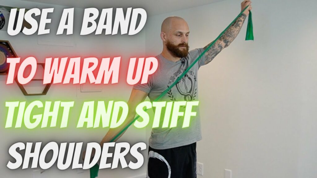 Use A Resistance Band To Release Tight Shoulders